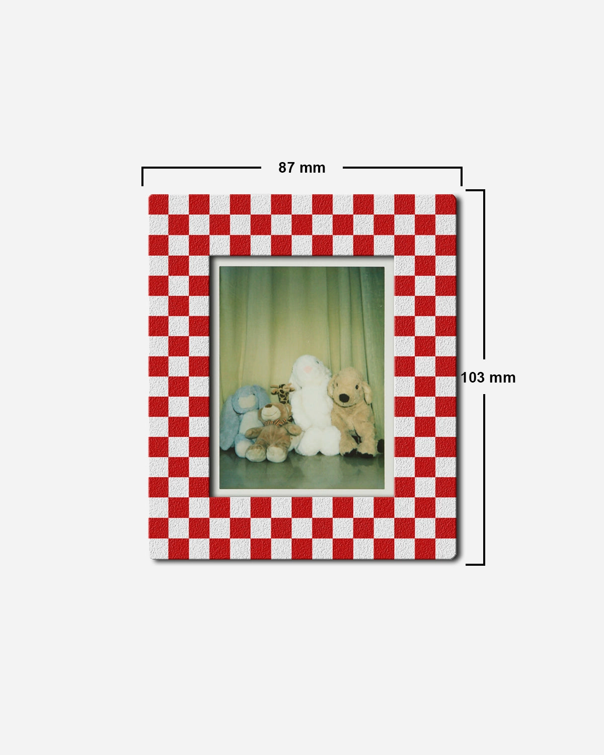 Cherry Check Polaroid Frame