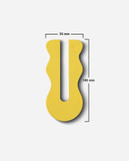 Wavy Test Tube Planter - Yellow